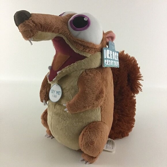 Ice Age Scrat Tales Talking 11” Plush Stuffed Animal Toy Baby Scrat Squirrel Tag - Picture 1 of 7